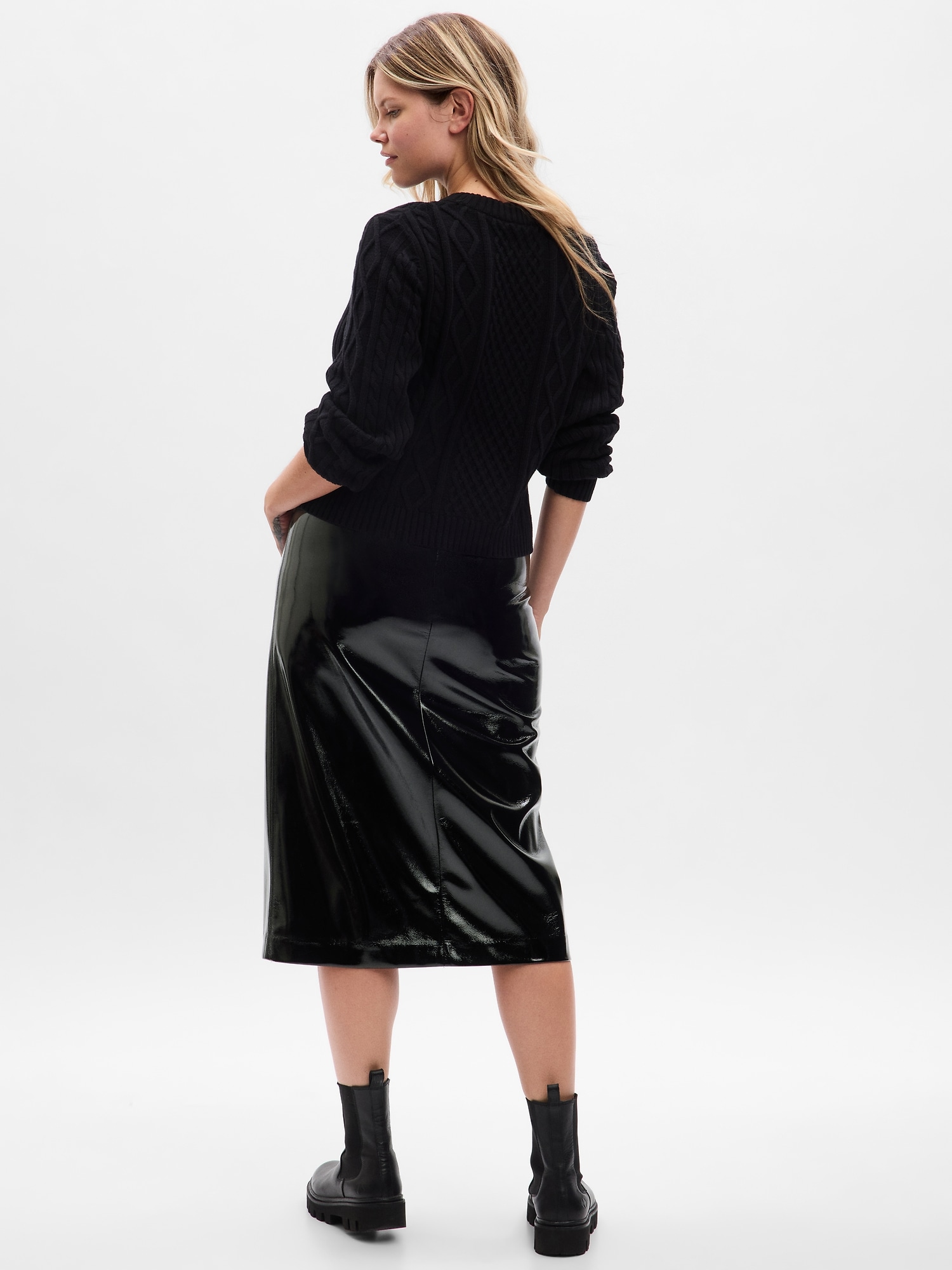 Women's Vegan Leather Skirts - Faux Leather Skirts - Express