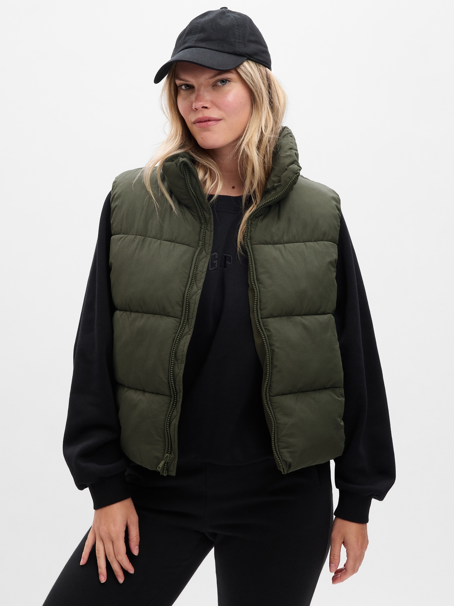 Gap Women's Cropped Puffer Vest