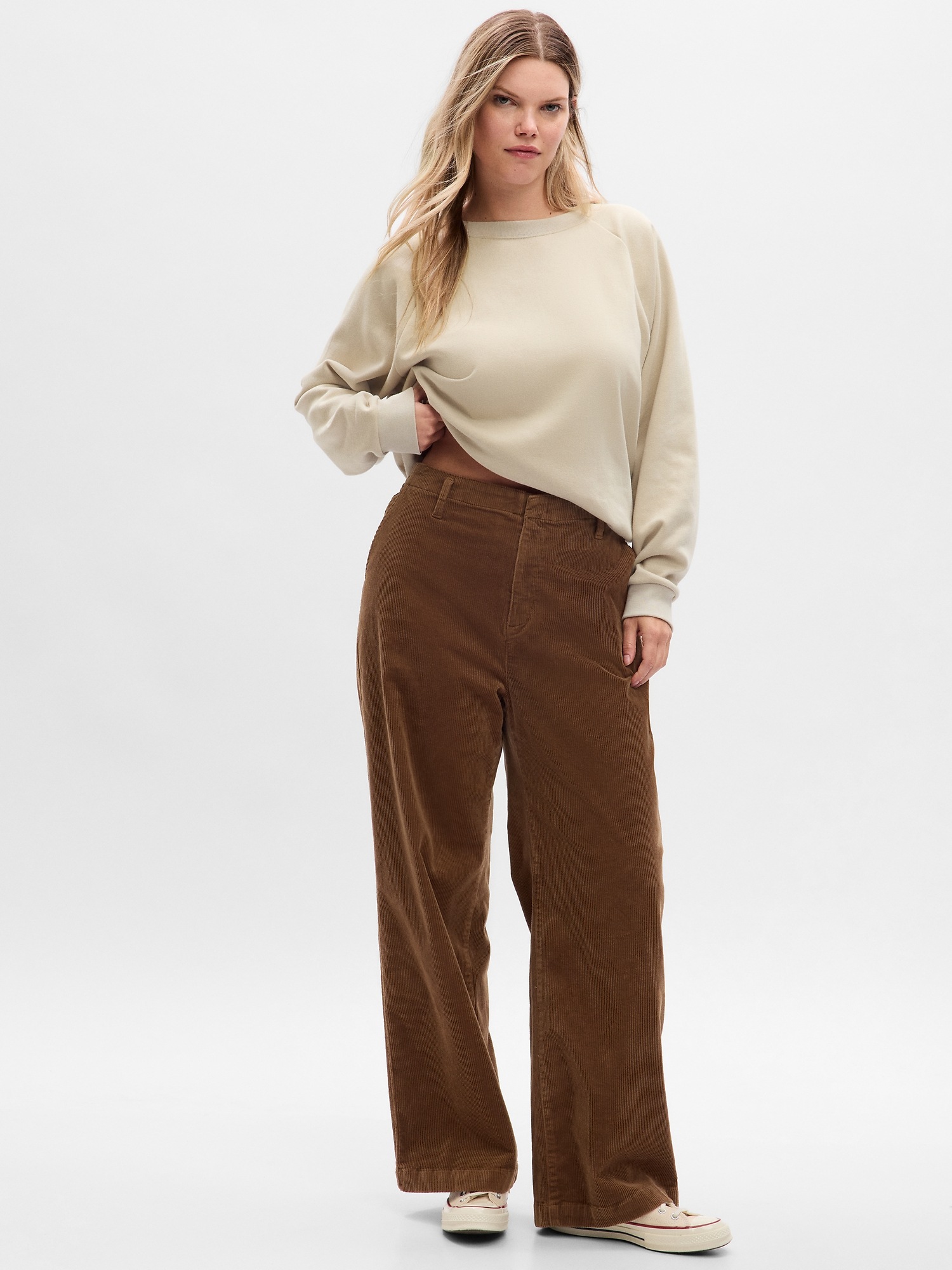 Mid Rise Loose Corduroy Pants | Gap