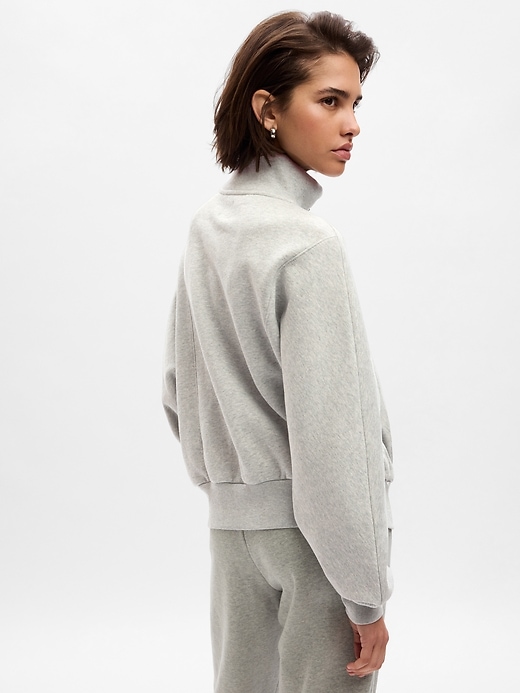 2 of 8 showing, with the color light heather grey of product Vintage Soft Quarter-Zip Pullover