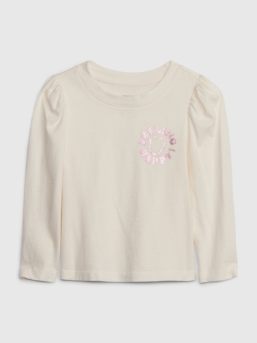 View large product image 1 of 1. babyGap Organic Cotton Mix and Match Puff Sleeve Graphic T-Shirt