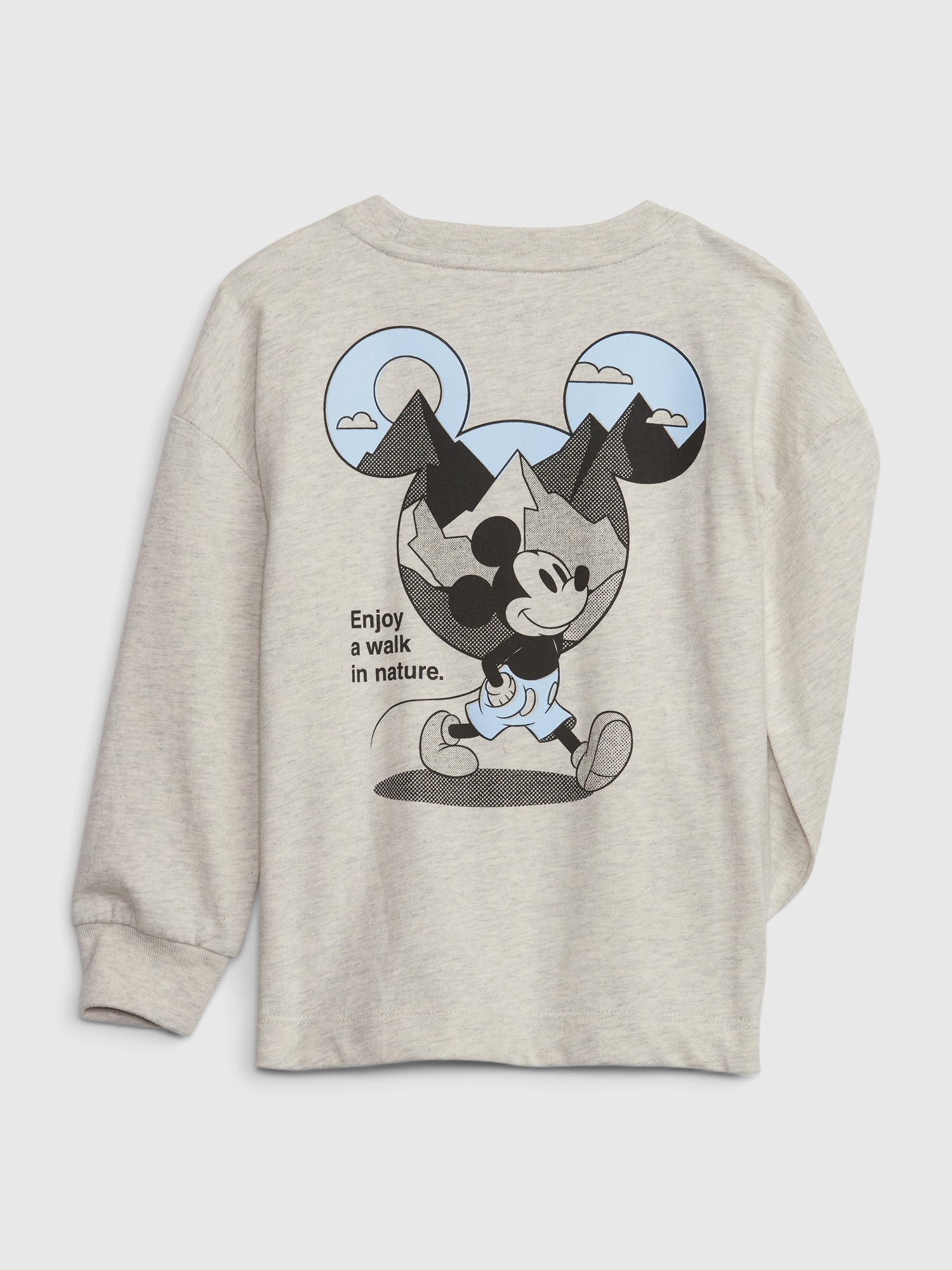 Babyhug Cotton Half Sleeves T-Shirt Mickey Mouse Print - Grey