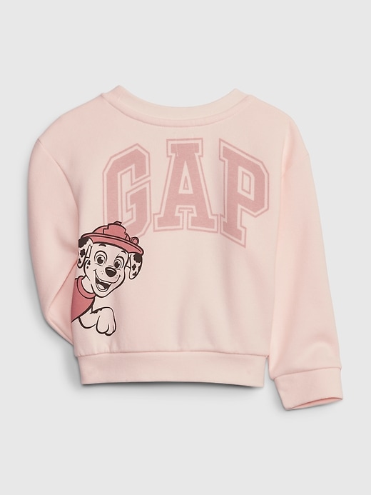 2 of 8 showing, with the color barely pink of product Toddler Paw Patrol Graphic Sweatshirt.