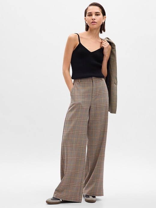 High Rise Wide-Leg Trousers | Gap