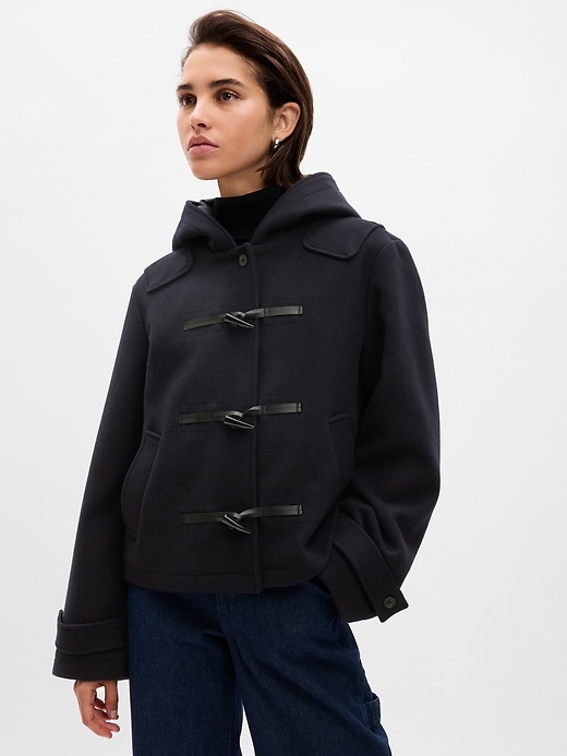 Image number 1 showing, Wool Toggle Coat