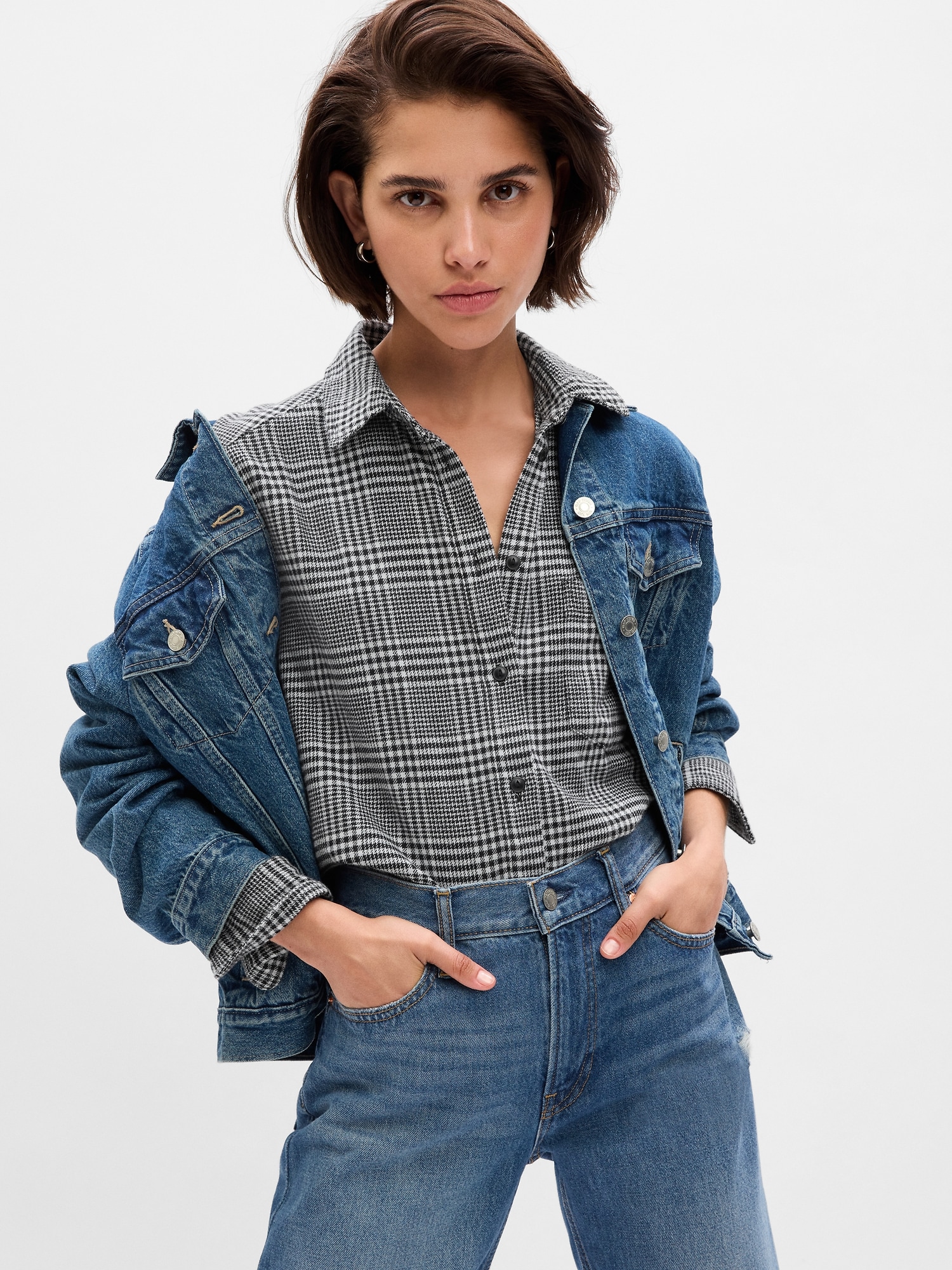 Flannel Big Shirt | Gap