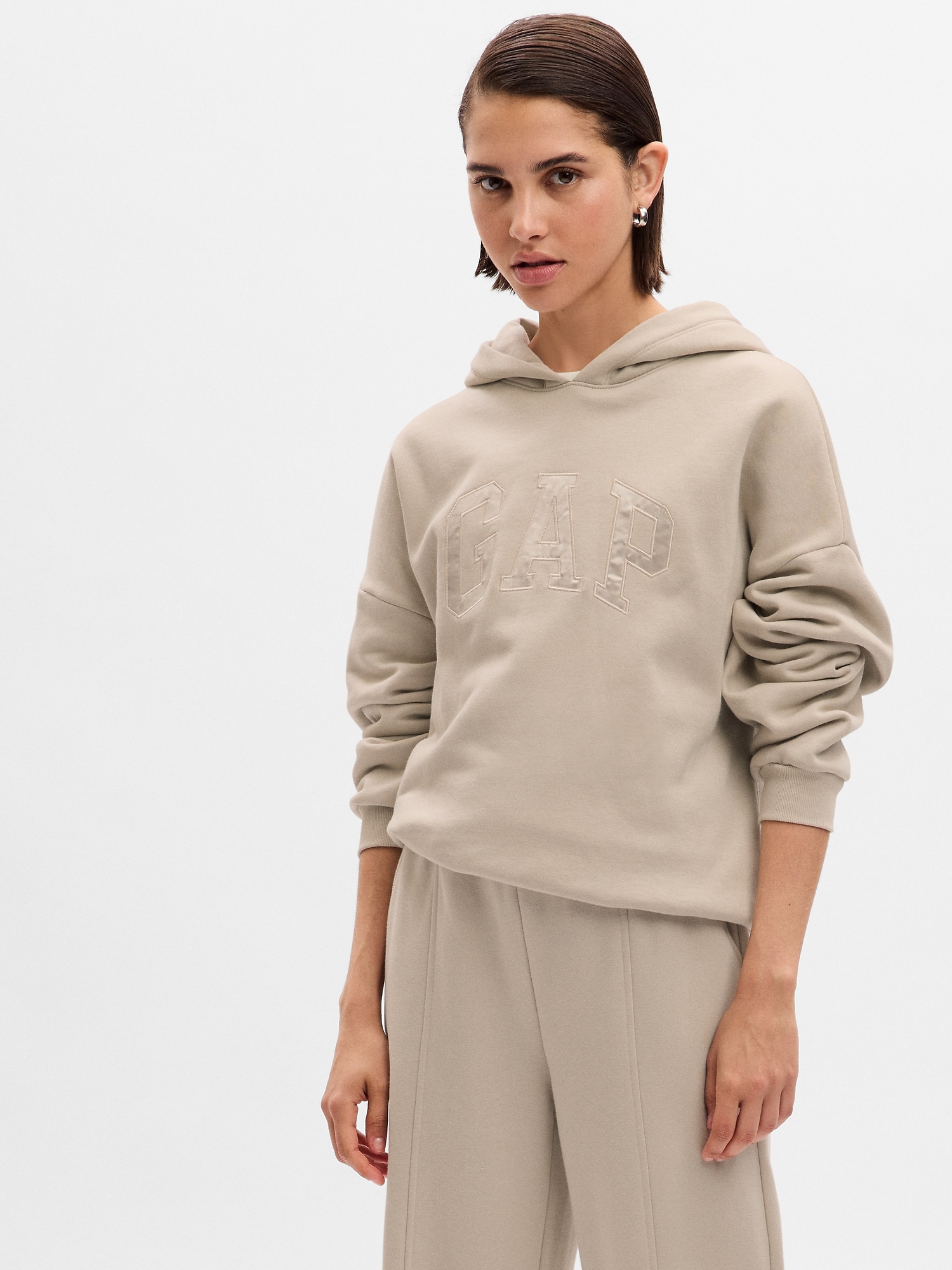 Gap Vintage Soft Hoodie In Moonstone Beige