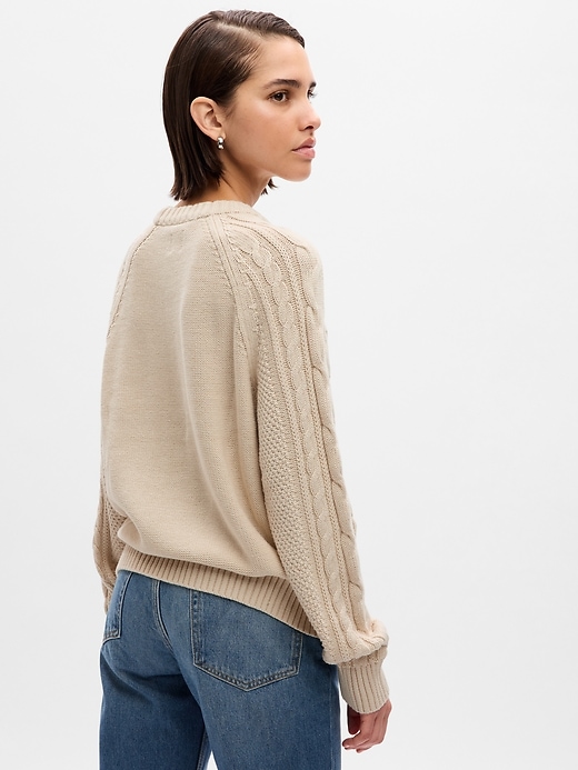 Image number 2 showing, Cable-Knit Sweater