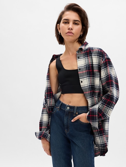 Gap flannel womens deals