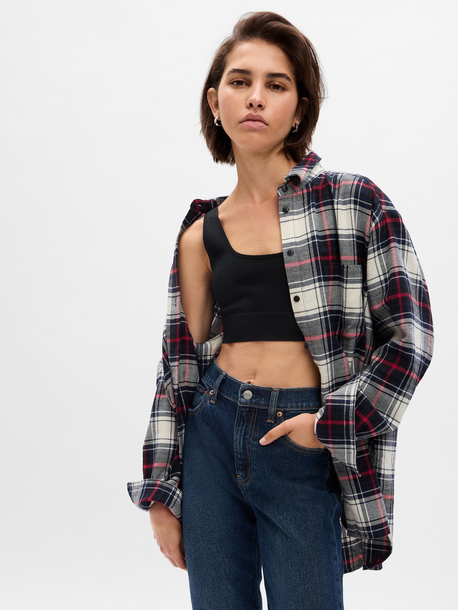 Gap Flannel Big Shirt