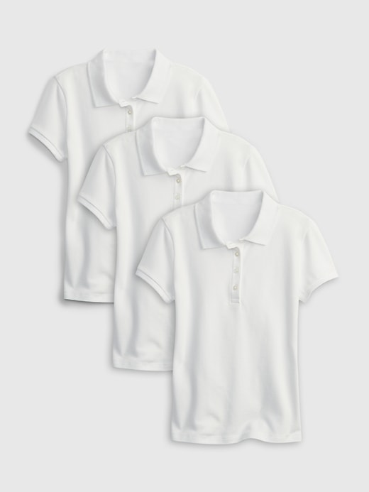 Image number 2 showing, Kids Uniform Polo Shirt (3-Pack)