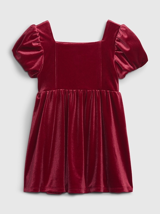 Toddler Puff Sleeve Velvet Dress Gap