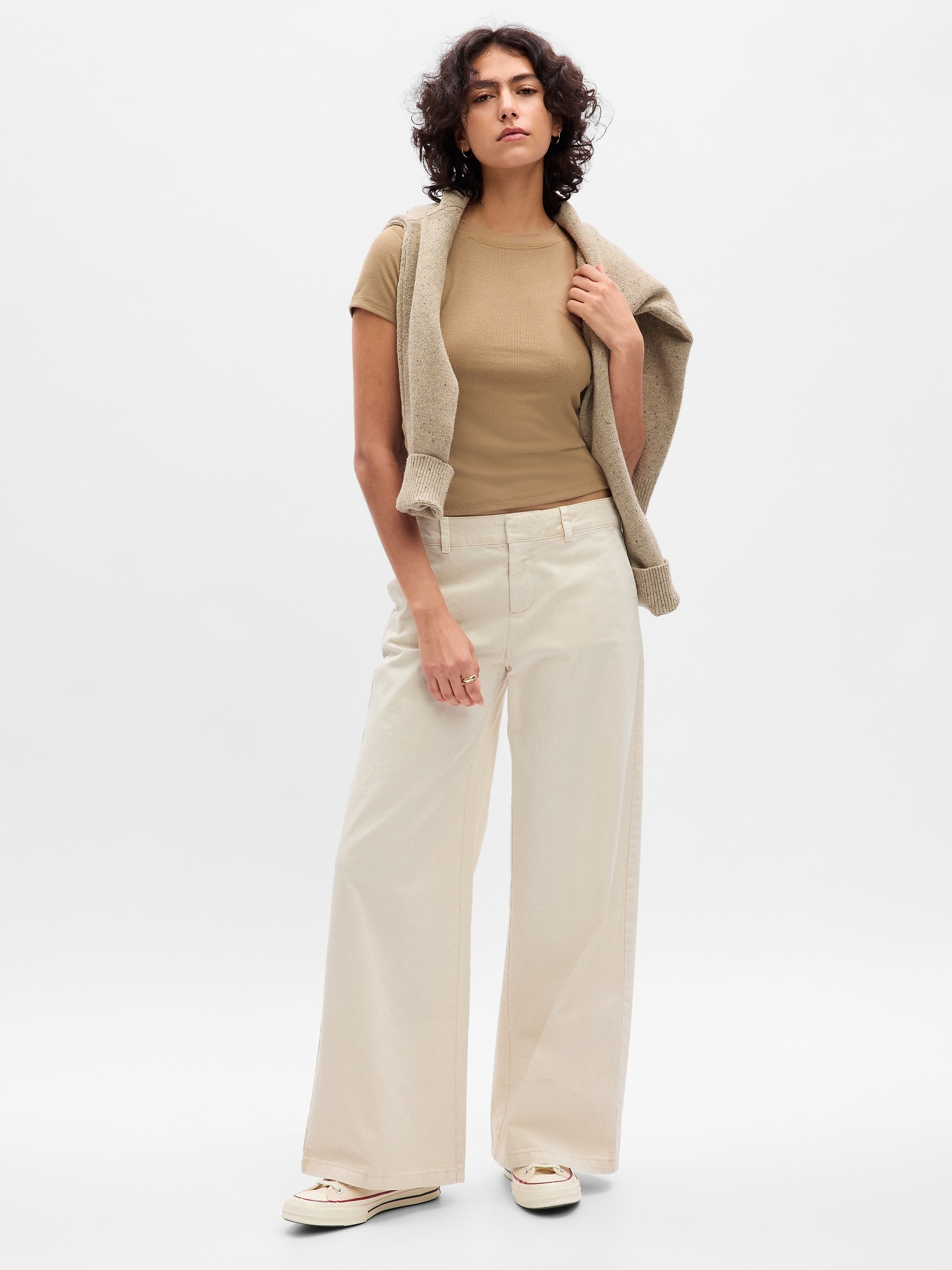 Gap Low Rise Wide-Leg Trousers