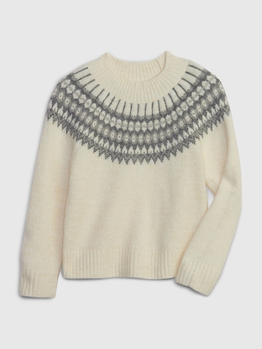 1 of 8 showing, with the color chino beige of product Toddler Fair Isle Sweater