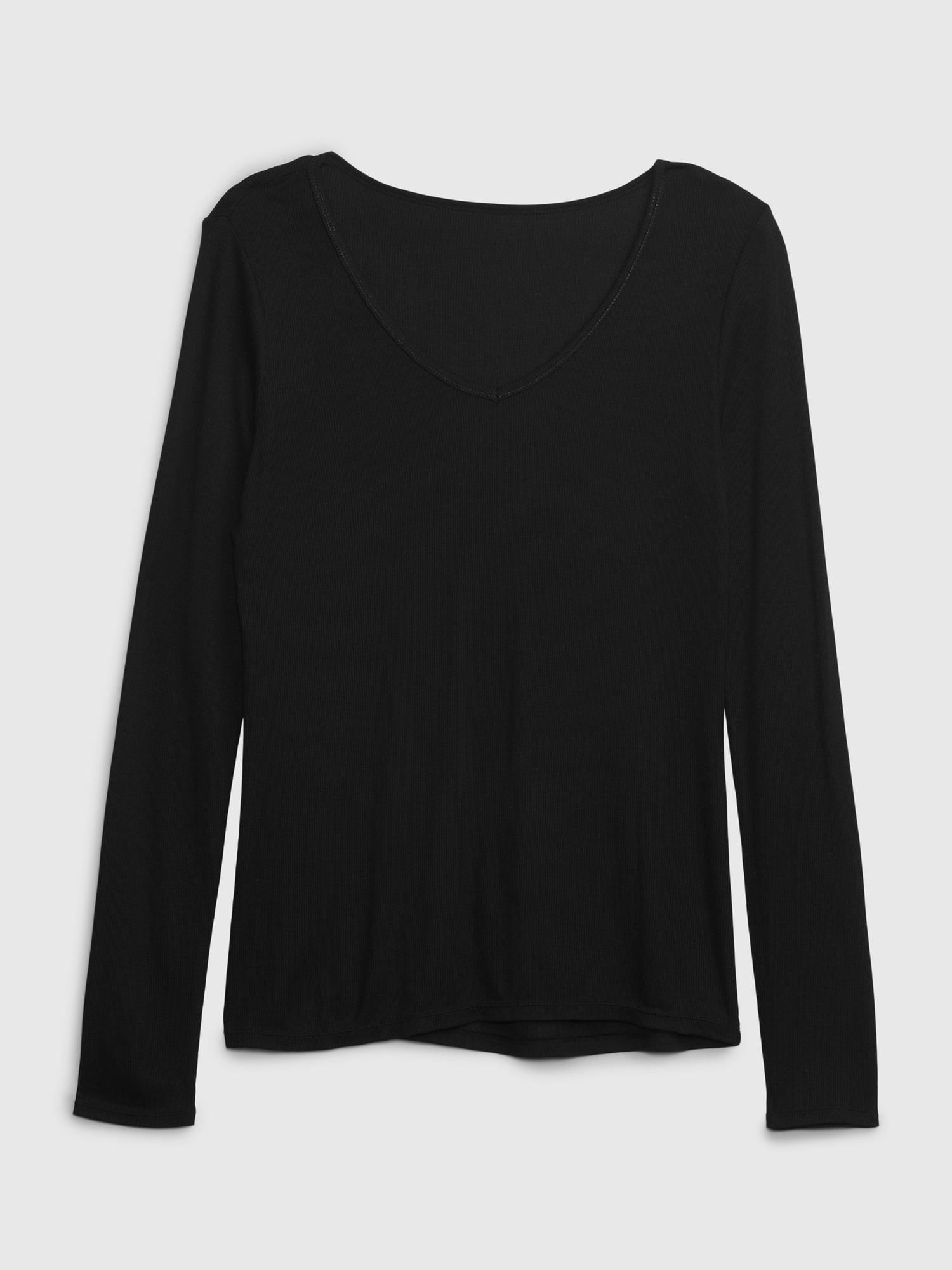 GapFit Mini Rib V Neck T Shirt Gap GapFit Mini Rib V Neck T Shirt Gap