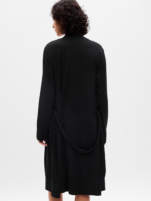 2 of 8 showing, with the color true black of product Modal PJ Robe