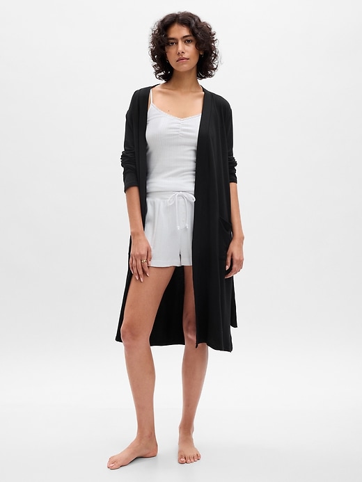 1 of 8 showing, with the color true black of product Modal PJ Robe