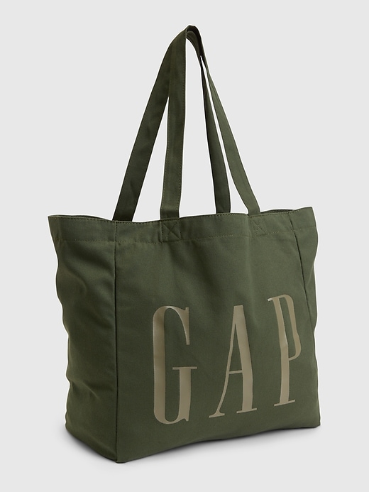 View large product image 1 of 1. Canvas Gap Logo Tote Bag