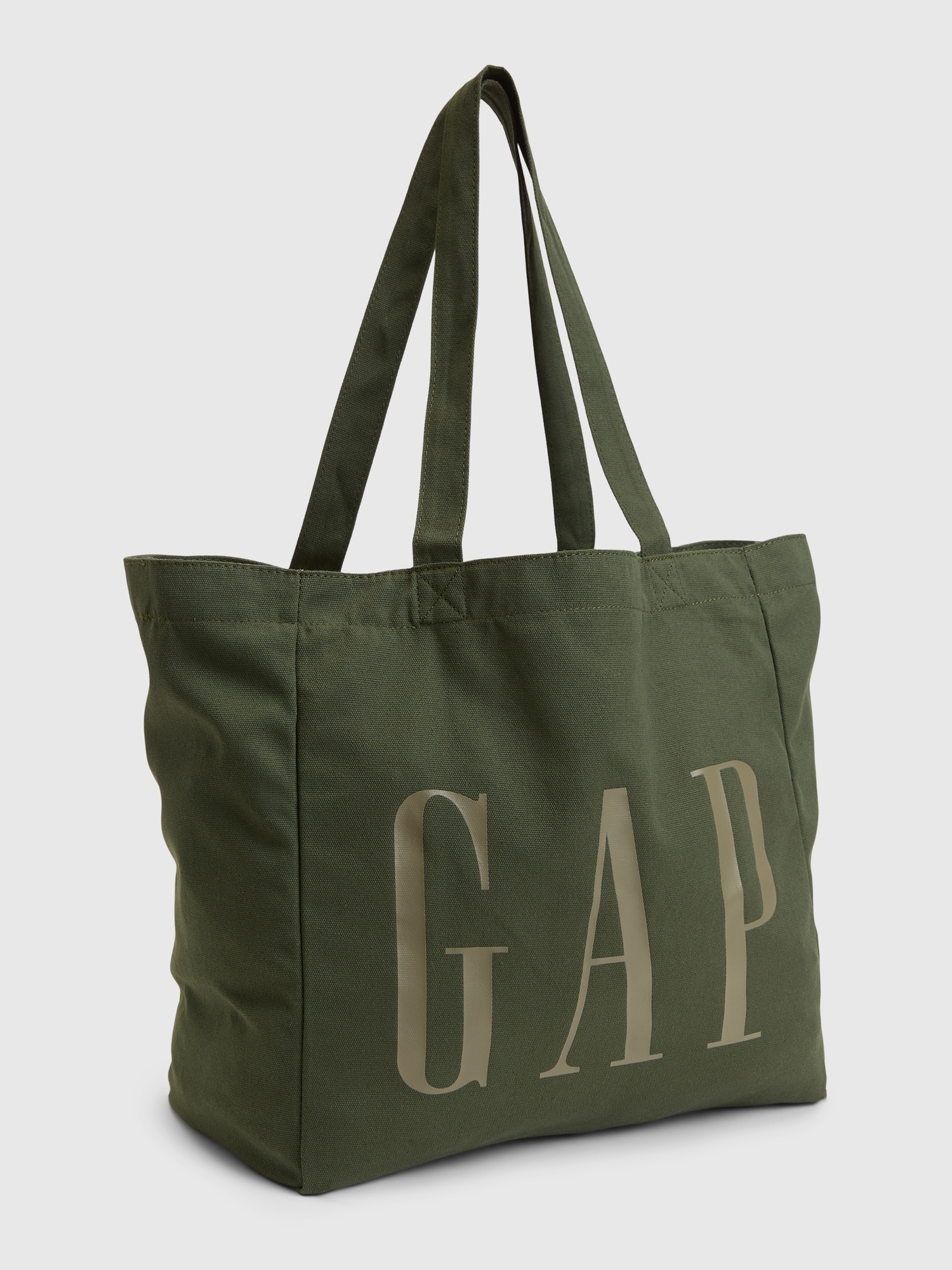Men's Canvas Logo Tote Bag by Gap Deep Green One Size