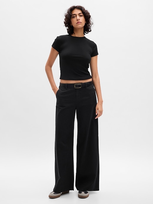 Low Rise Wide-Leg Trousers | Gap