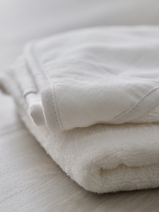 Image number 4 showing, Honest Baby Clothing Two Pack Organic Cotton Hooded Towels
