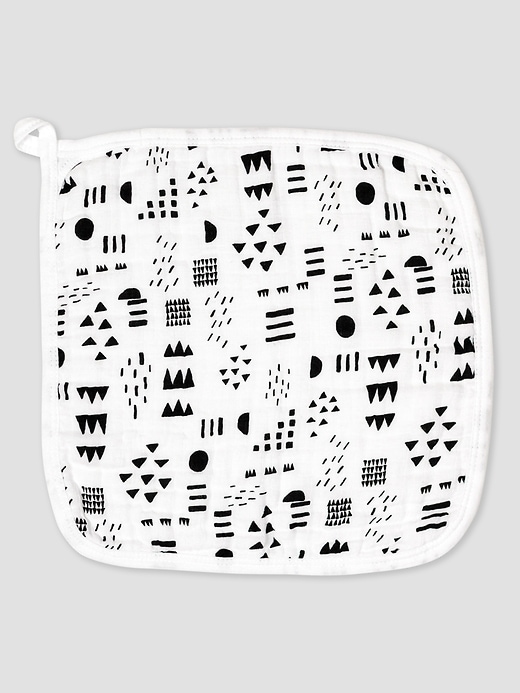Image number 2 showing, Honest Baby Clothing Five Pack Organic Cotton Triple Layer Woven Washcloths