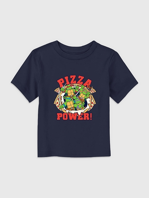 View large product image 1 of 3. Toddler Teenage Mutant Ninja Turtles Pizza Power Tee