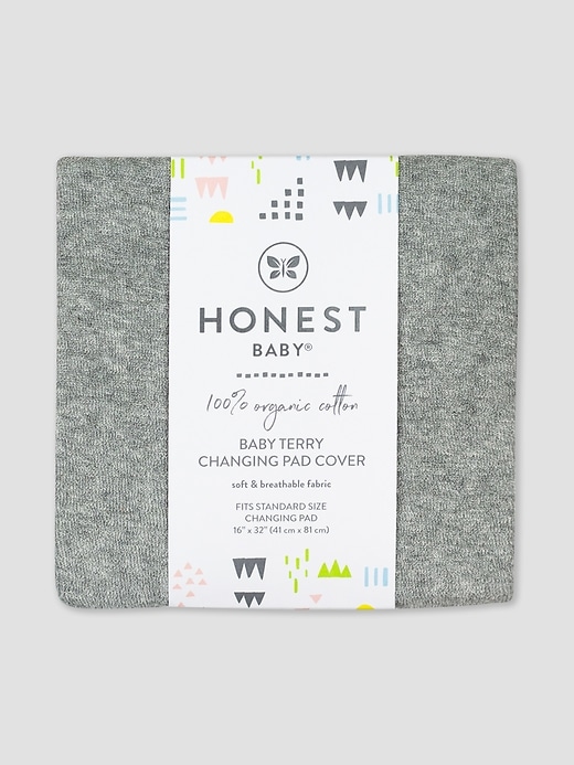 Image number 2 showing, Honest Baby Clothing Organic Cotton Baby Terry Changing Pad Cover