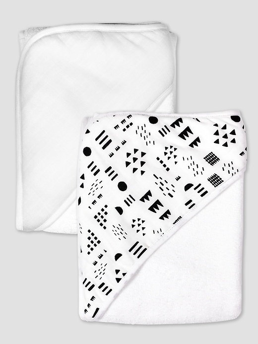 Image number 6 showing, Honest Baby Clothing Two Pack Organic Cotton Hooded Towels