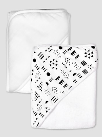 Honest Baby Clothing Two Pack Organic Cotton Hooded Towels