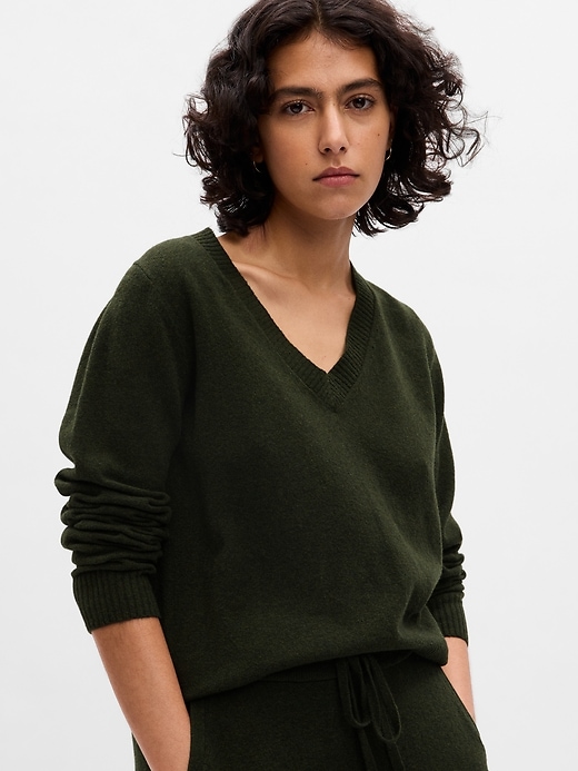 Image number 8 showing, CashSoft V-Neck Sweater