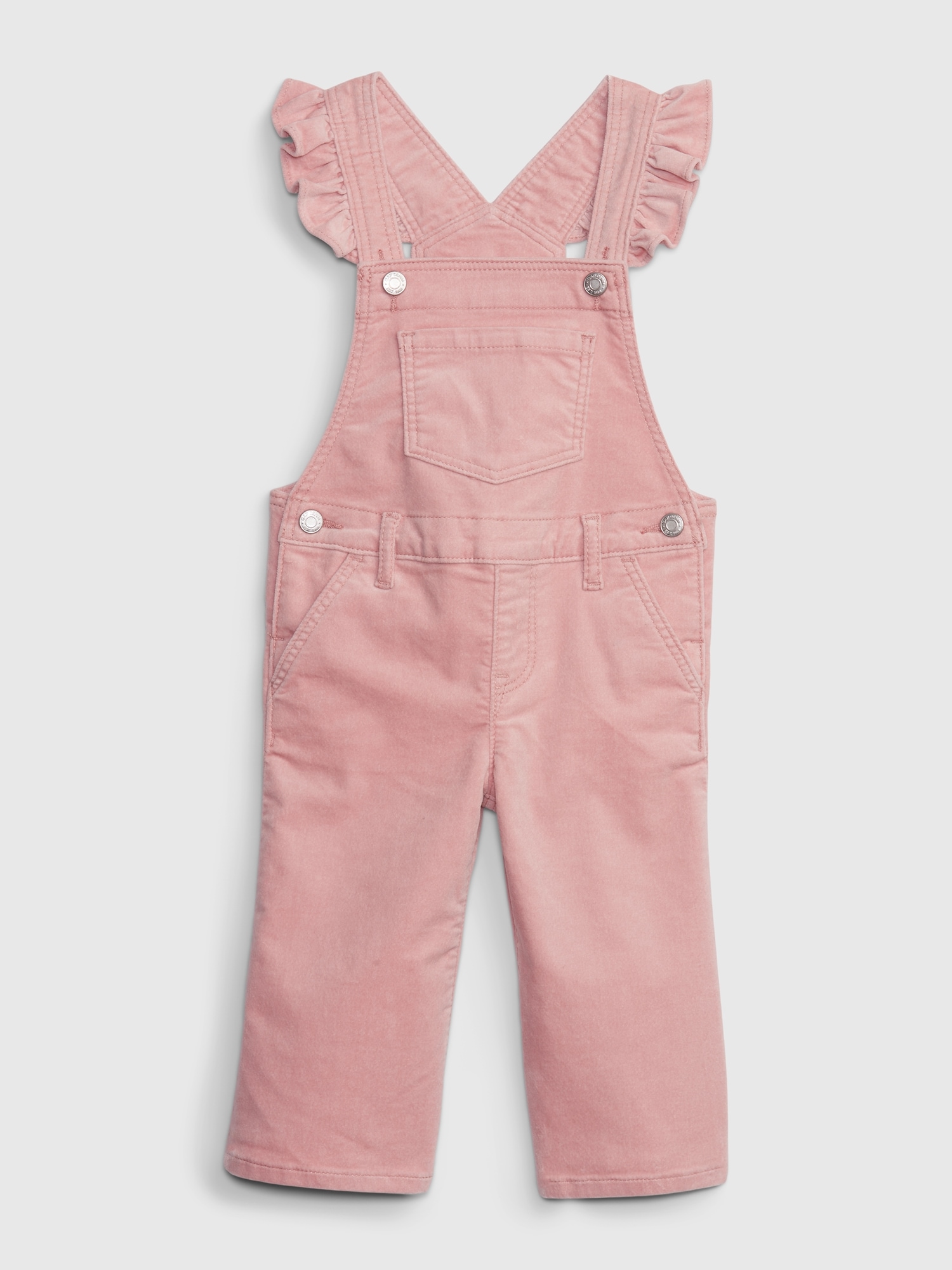 Gap Toddler Velvet Ruffle Overalls