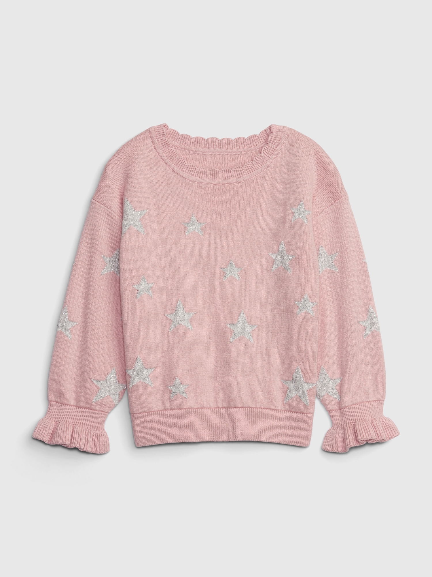 Gap Babies' Toddler Ruffle Sweater In Pink Standard