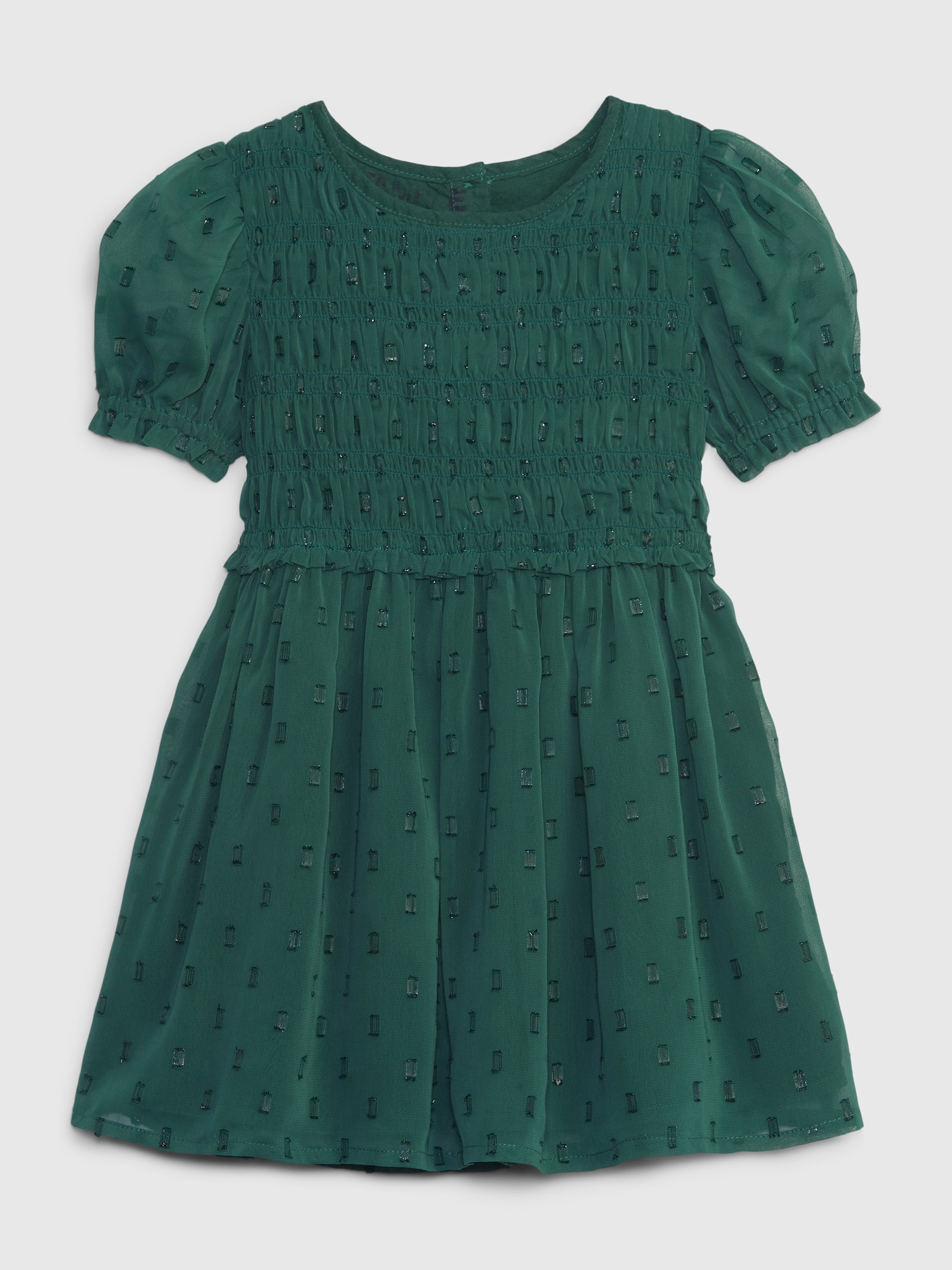 Toddler Smocked Puff Sleeve Dress