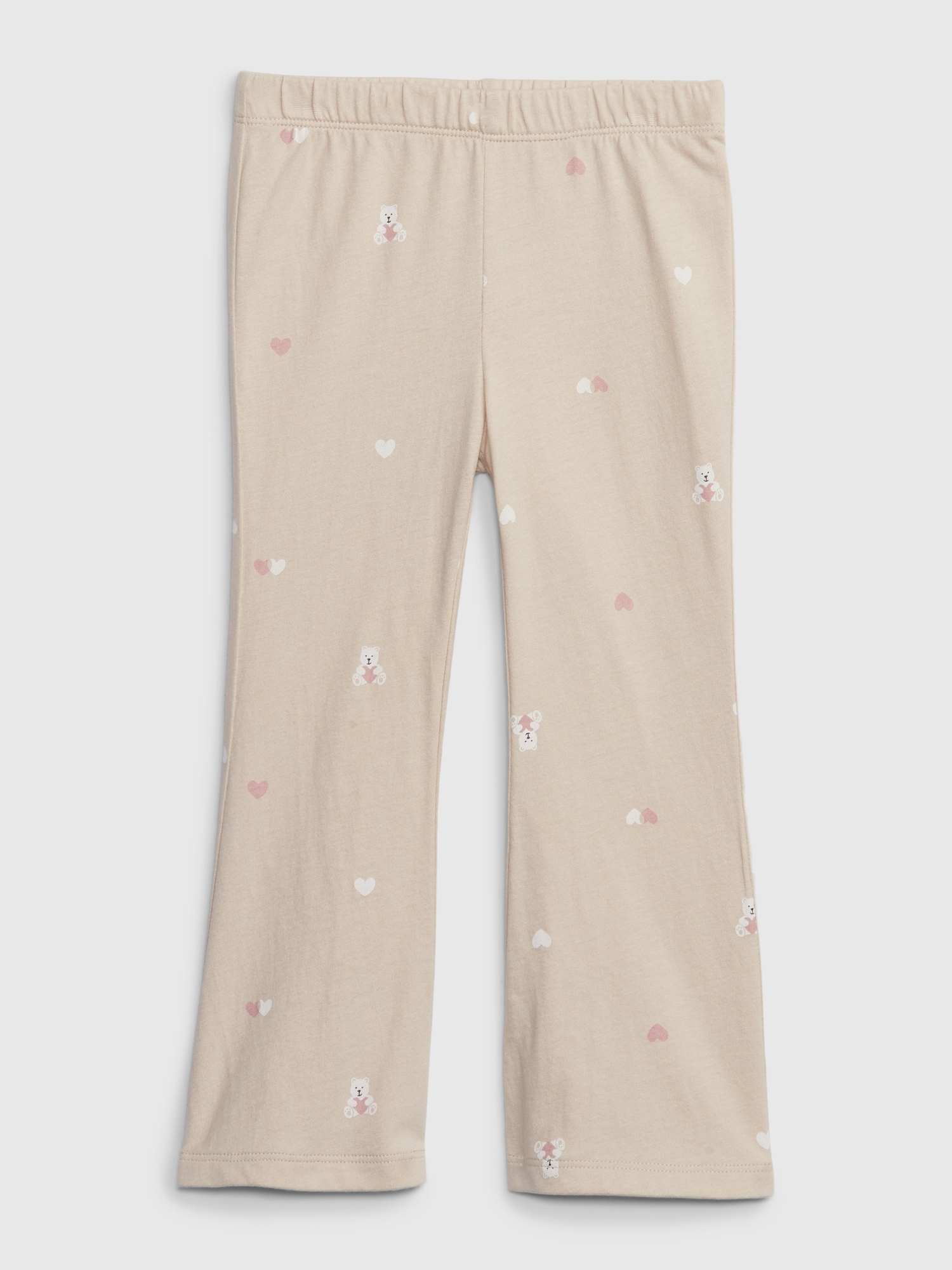 Gap Baby Organic Cotton Mix And Match Flare Leggings In Bedrock Beige