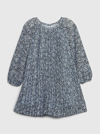 Toddler Floral Pleated Dress