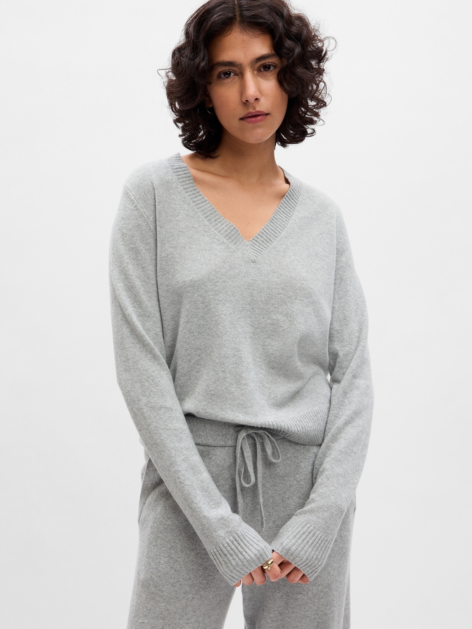 CashSoft VNeck Sweater Gap