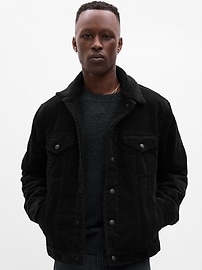 Sherpa Lined Corduroy Icon Jacket Gap