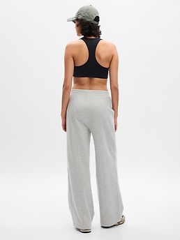 Wide leg grey sales sweatpants