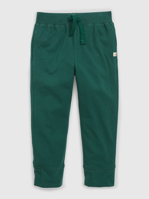 1 of 8 showing, with the color june bug green of product Toddler Organic Cotton Mix and Match Joggers