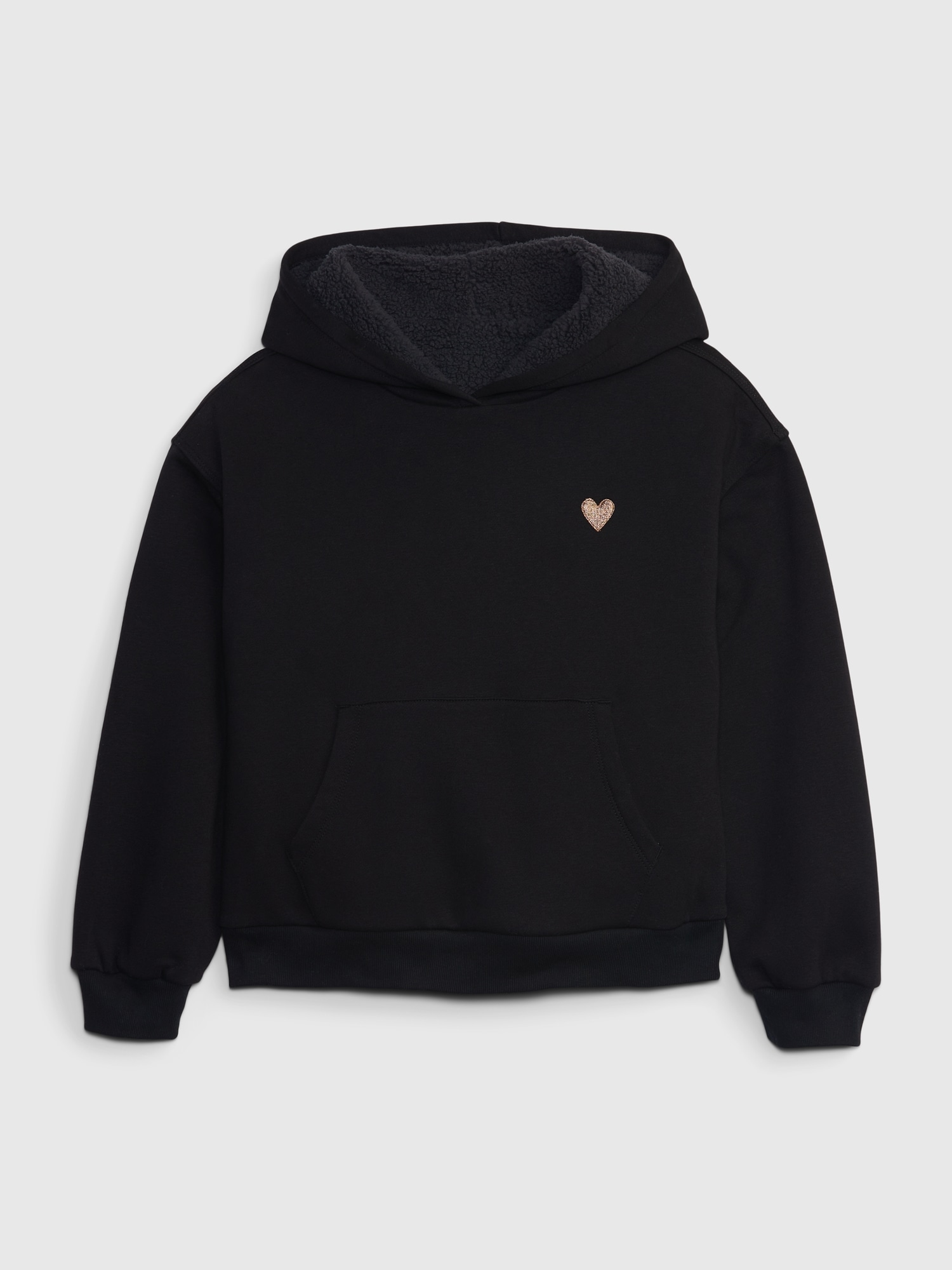 Kids Sherpa Lined Arch Logo Hoodie Gap kids-sherpa-lined-arch-logo-hoodie-gap