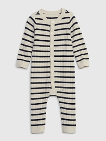 Baby CashSoft Stripe Sweater One-Piece