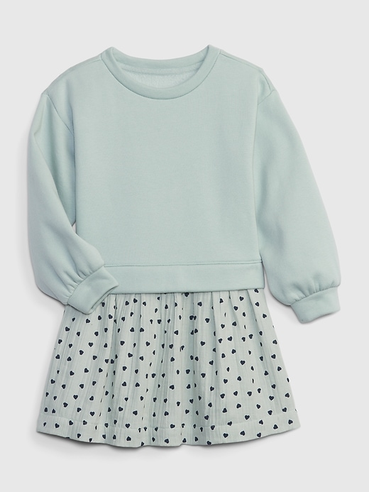 Image number 1 showing, Toddler 2-in-1 Sweatshirt Dress