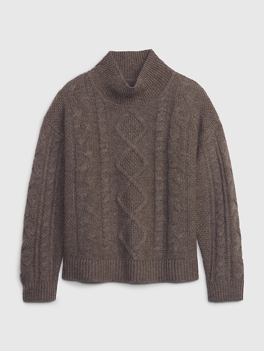 Image number 4 showing, Cable-Knit Turtleneck Sweater