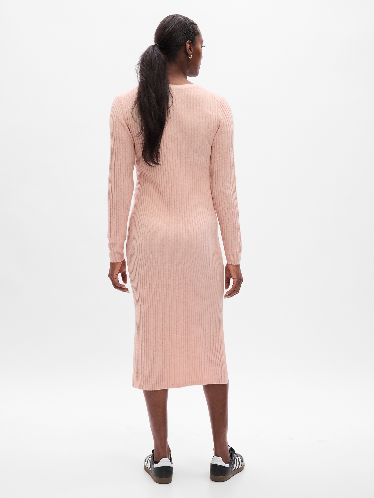 Maternity CashSoft Henley Midi Sweater Dress Gap