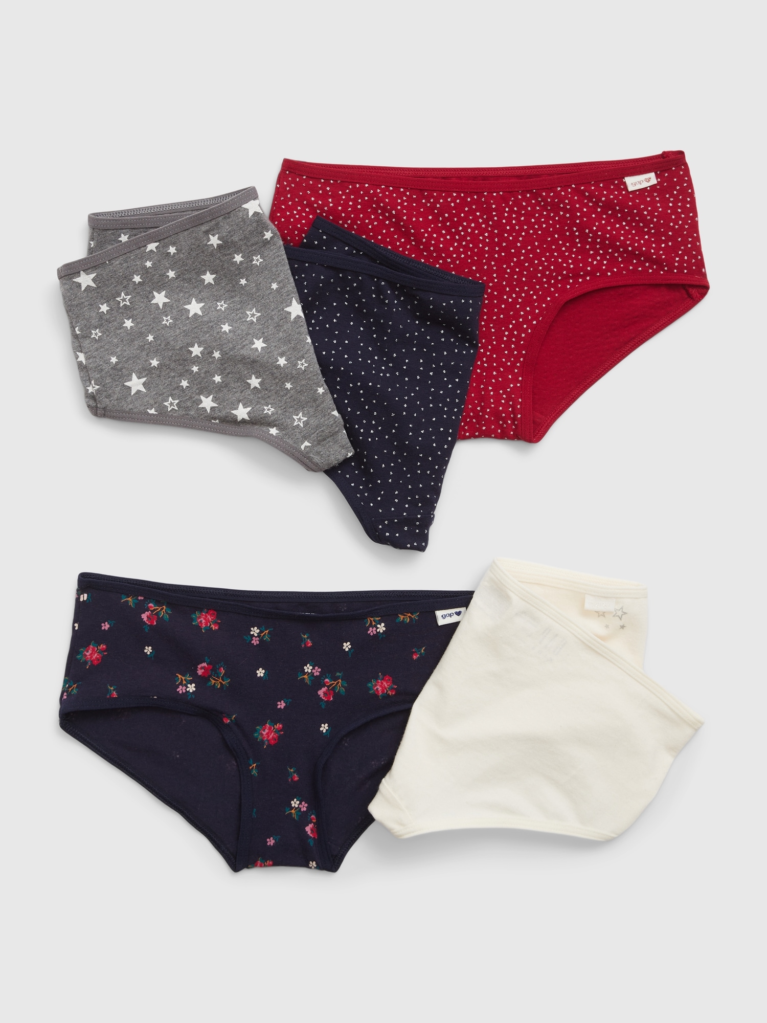 Kids Cotton Hipster Briefs (5-Pack)