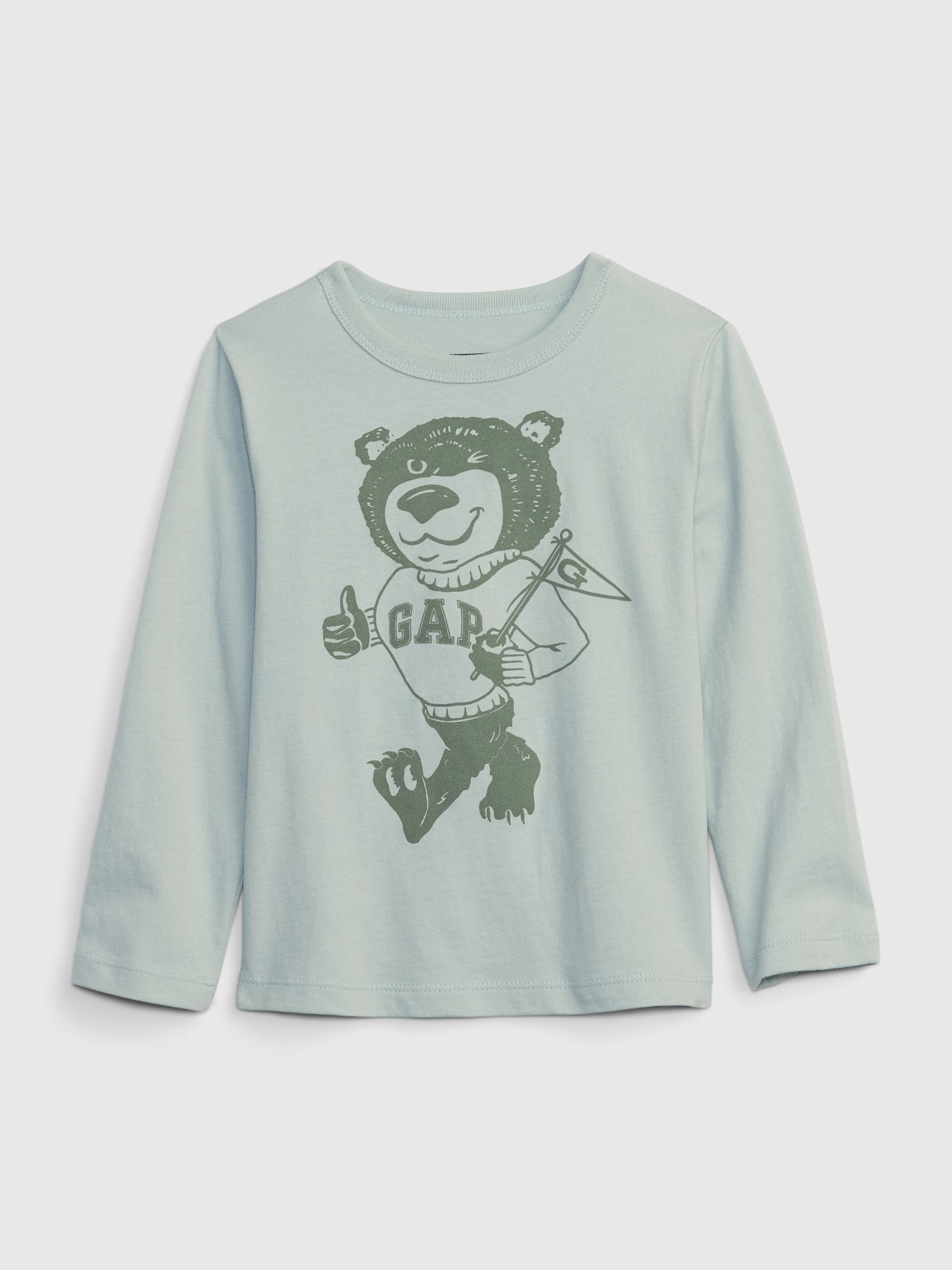 Gap Babies' Toddler Organic Cotton Mix And Match Graphic T-shirt In Frothy Aqua Blue