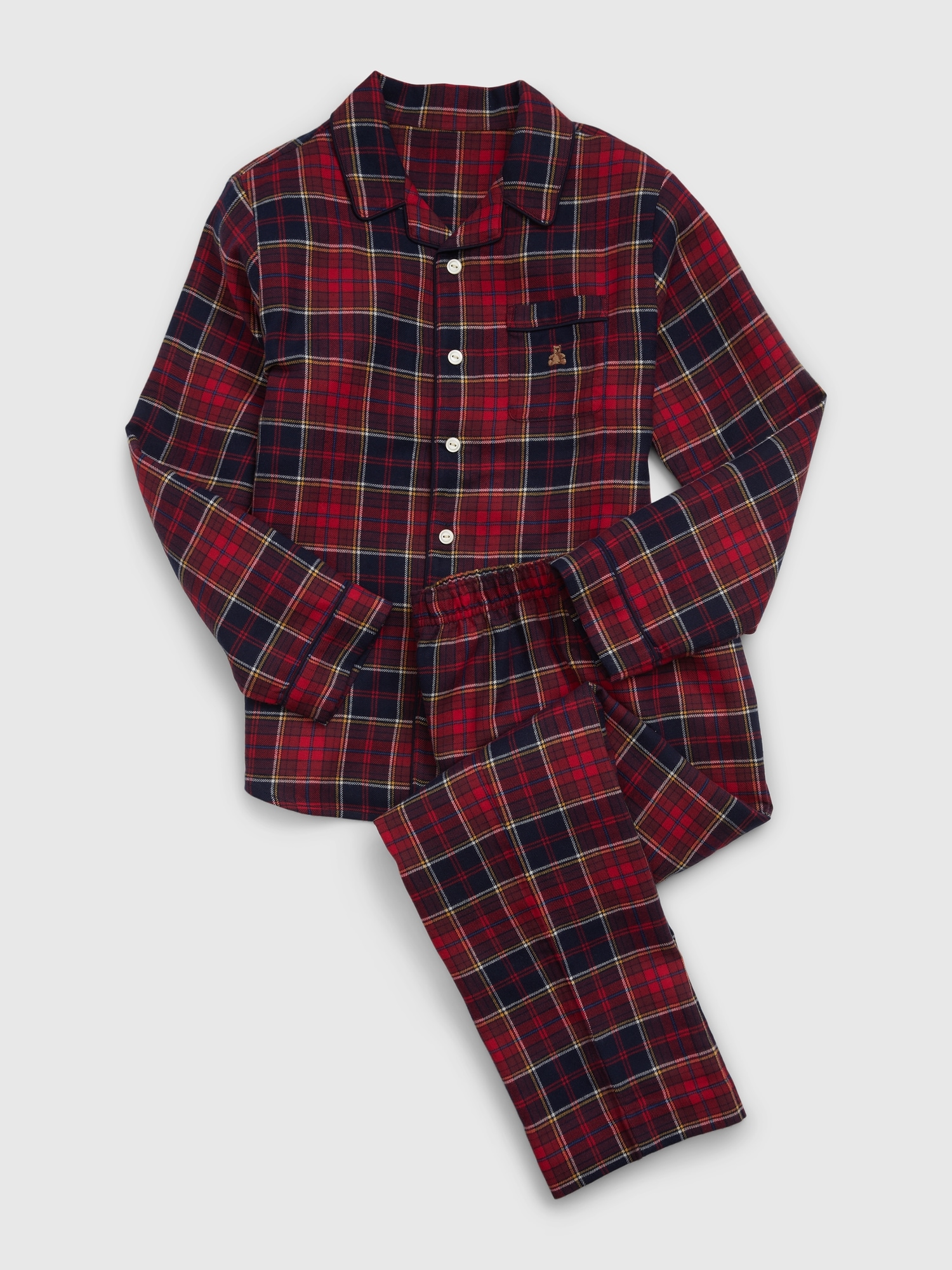 Gap Kids Recycled Plaid PJ Set