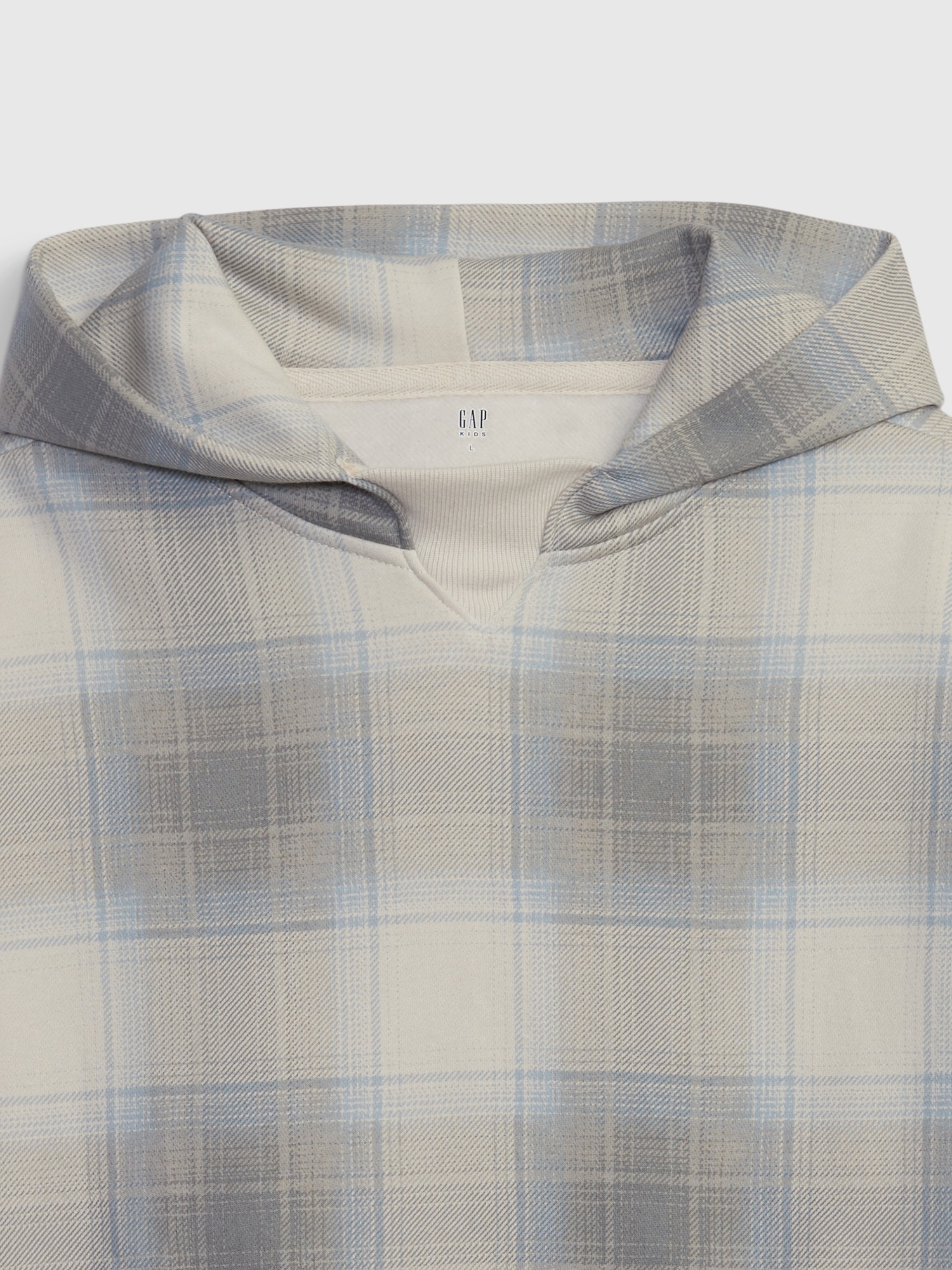 Kids Relaxed Plaid Hoodie | Gap