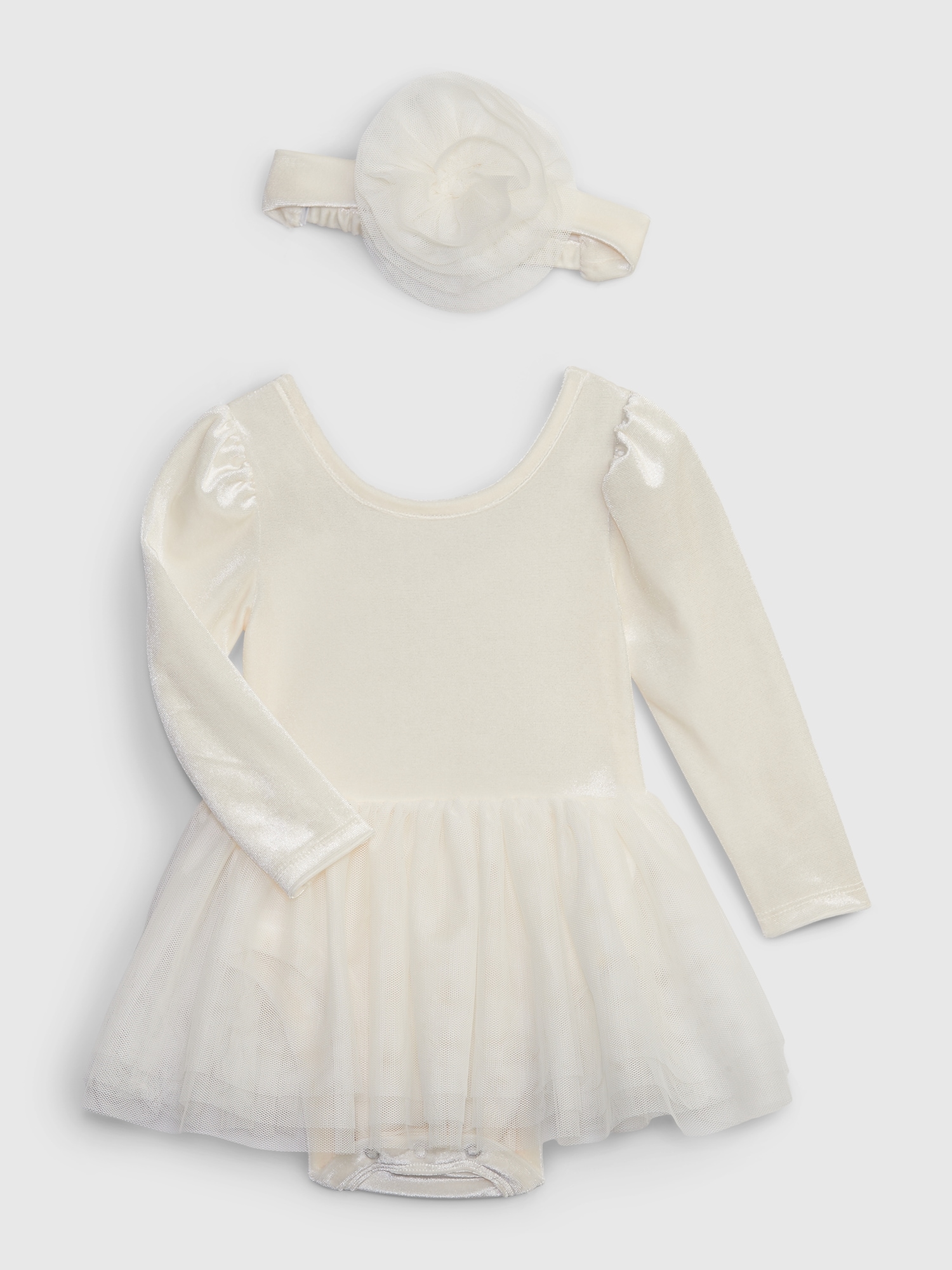 Baby Velvet Tulle Dress Set Gap